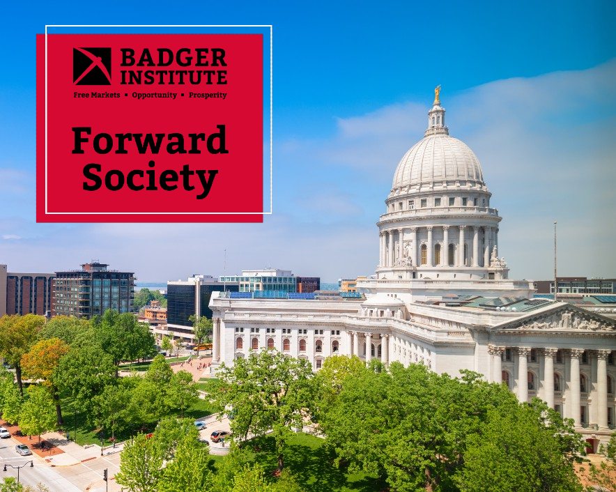 A vibrant photo of Wisconsin’s state capitol building in Madison