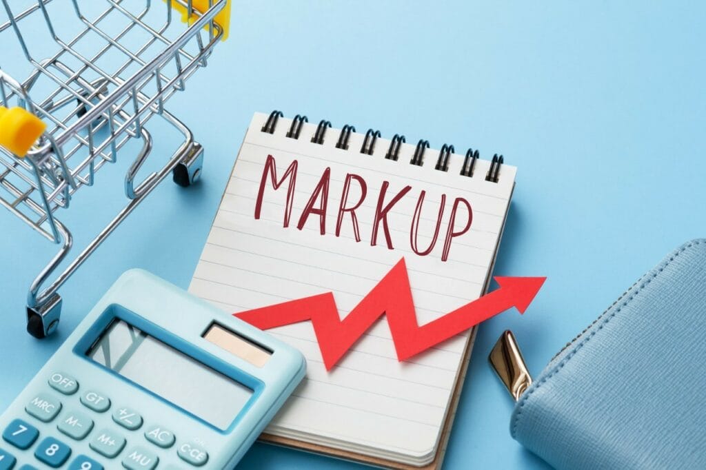 Graphic with sopping cart and rising price chart to indicate why Wisconsin should eliminate its minimum markup law